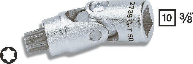 Hazet 2739G-T50 Screwdriver Socket with Joint TX50