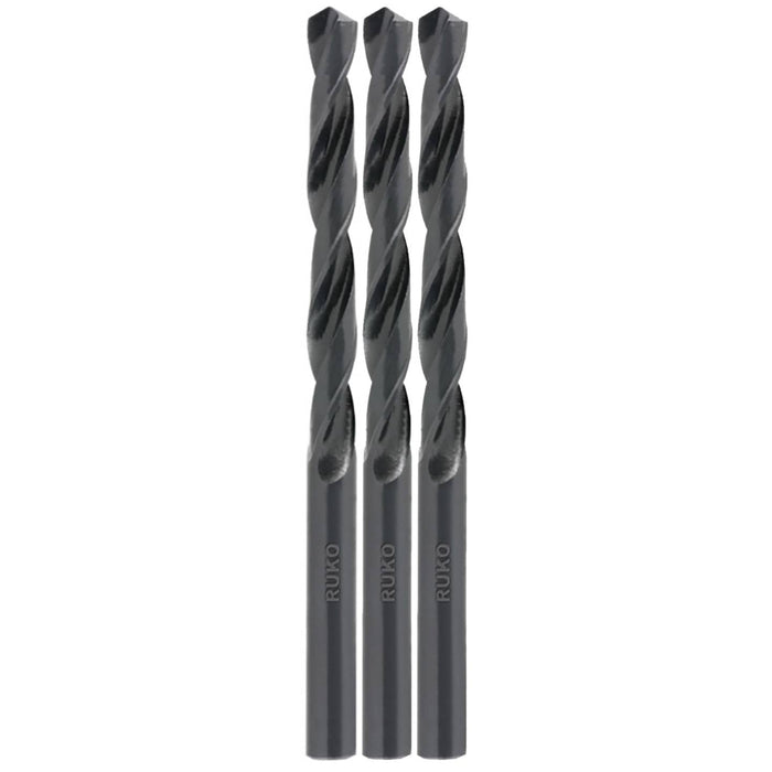 Ruko HSS Metal Twist Drill Bit 1mm DIN 338 3 Piece