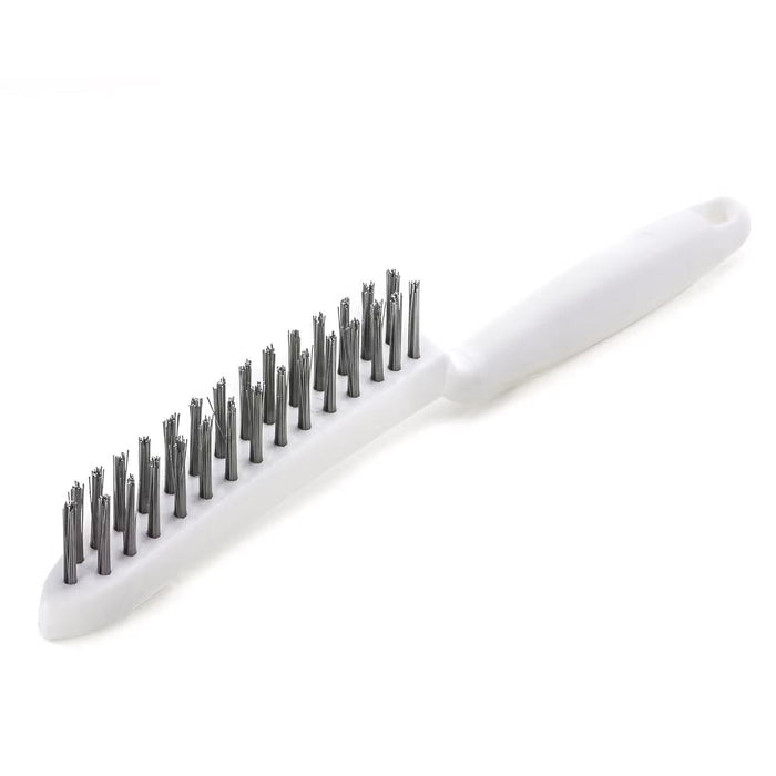 Lessmann Hand Brush Plastic Body 2 Rows Steel Wire STA Straight 0.35mm
