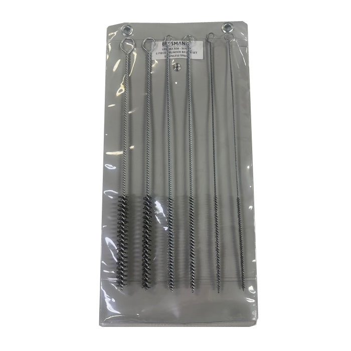 Lessmann Stainless Steel Cylinder Brush Set, 6 Pce