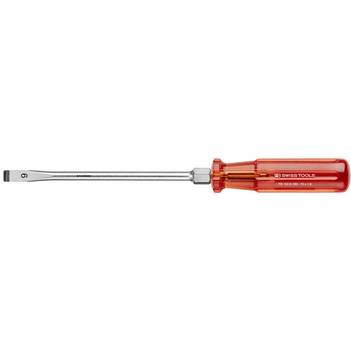 PB Swiss 102 Classic Slotted Screwdrivers with Hexagon Wrench Section