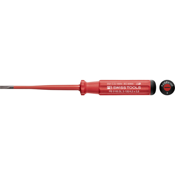 PB Swiss 5100 SL Classic VDE Slim Slotted Screwdrivers