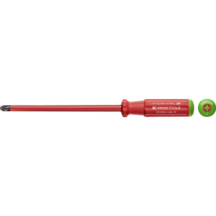 PB Swiss 5192 SL VDE Slim Pozidriv Screwdrivers