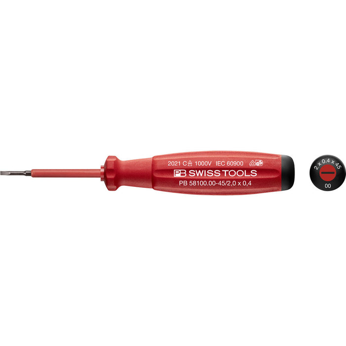 PB Swiss 58100 SwissGrip VDE Slotted Screwdrivers
