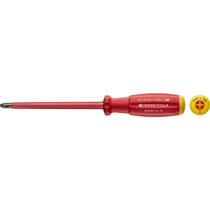 PB Swiss 58190 SwissGrip VDE Phillips Screwdrivers