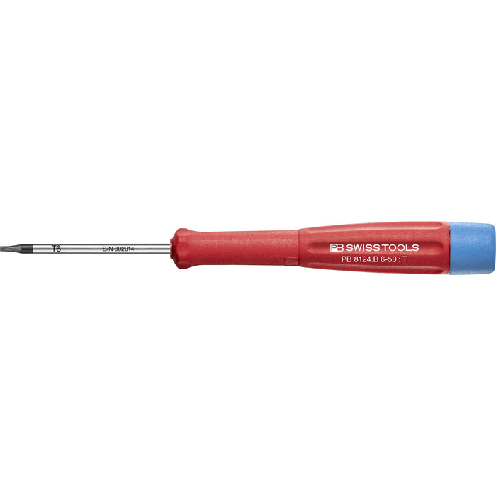 PB Swiss Electronics Torx Screwdriver with Turnable Head TX6 x 50mm