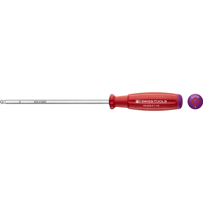 PB Swiss SwissGrip Hex Screwdrivers with Ball Point (Various Sizes)