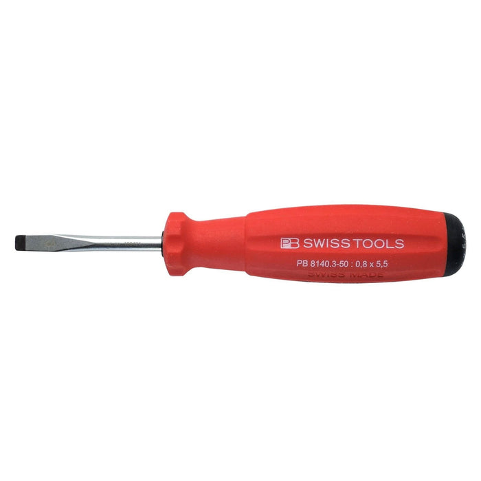 PB Swiss 8140 SwissGrip Slotted Screwdriver 0.8 x 5.5 x 50mm