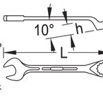 Gedore 600245 1B 25mm Combination Spanner