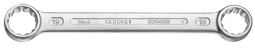 Gedore Double-Ended Ring Spanner Straight UD Profile 18x19mm