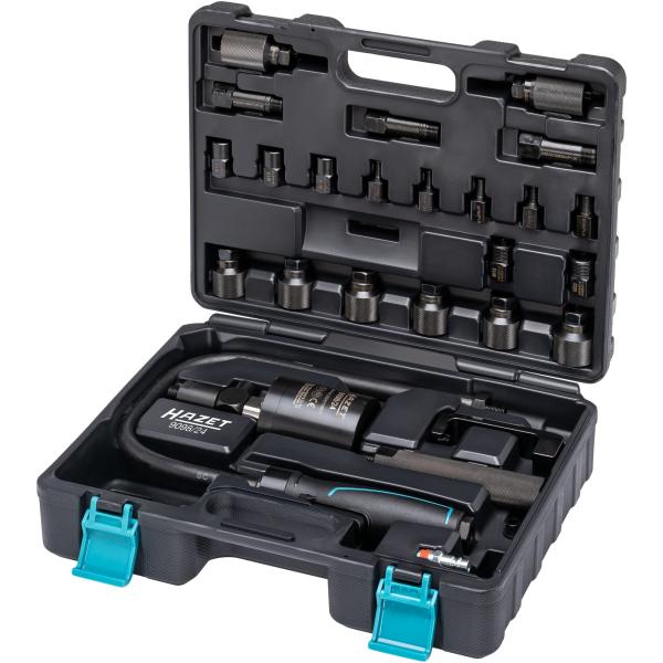 Hazet 9098/24 Injector Sliding Hammer Compressed Air, 24 Pce