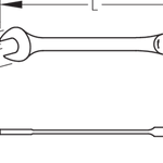 Gedore 7R Combination Ratcheting Spanner 15mm