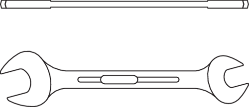 Gedore Double Open Ended Spanner 3/4x7/8