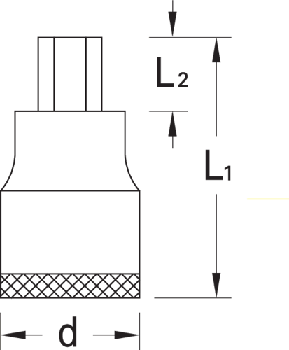 Gedore IN19 Screwdriver Bit 1/2