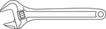 Gedore Adjustable Open Ended Spanner 8