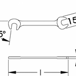 Elora Obstruction Spanner 146A-5/32inx5/32in