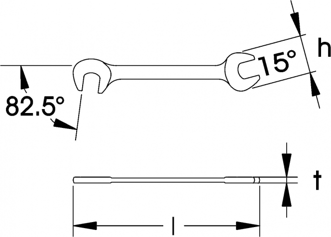 Elora Obstruction Spanner 146-5x5mm