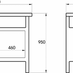 Elora Workbench empty 1810-L
