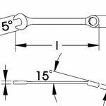 Elora Combination Spanner DIN 3113 Form A 203-9mm