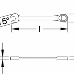 Elora Combination Spanner with Ring Ratchet 204-32mm