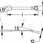 Elora Combination Spanner with Ring Ratchet reversible 204-J 10mm