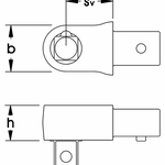 Elora Fixed Square Insert Tool 3/8in 9x12mm 2074-2