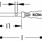Elora Tubular Box Spanner with Handle 217-16mm