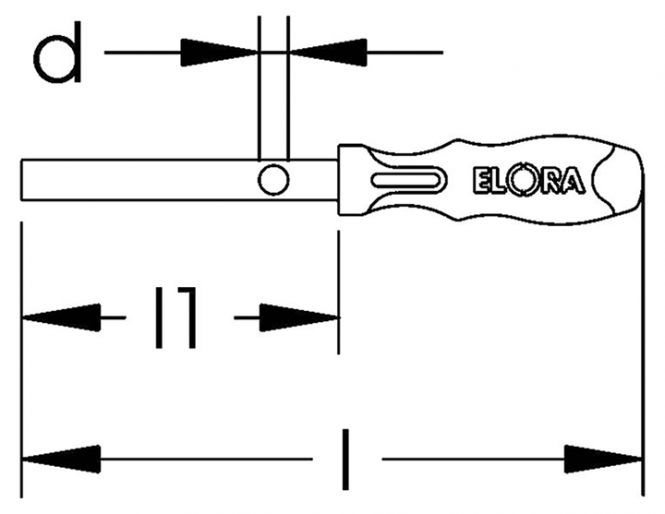 Elora Tubular Box Spanner with Handle 217-11mm