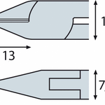 Elora Electronic Side Cutter ESD with bevel 4550-M E 2K