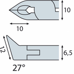 Elora Electronic Oblique Cutter ESD with fine bevel 4580-F E 2K