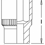 Elora Socket 1/2in TORX® 770-LTXE 10mm