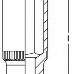 Elora Socket 1/2in extra deep bi-hexagon 770-LT 19mm / 3/4in AF