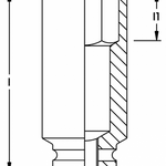 Elora Impact Socket 1.1/2in Extra Deep hexagon 793LT-2.15/16in AF