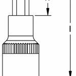 Elora 3210-INL 8x120 Screwdriver Socket Long