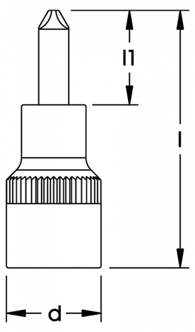 Elora Screwdriver Socket 1/2in cross slot 3220-PH4