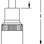Elora Screwdriver Socket 1/2in supa-pozidriv 3225-PZ 2