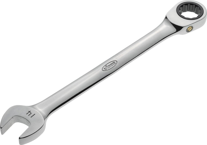 Vigor 12-Point Ratcheting Combination Wrench Long V1025 14mm