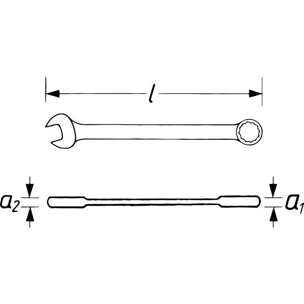 Vigor 16mm Ratcheting Combination Wrench Short 12 Point Profile V2830