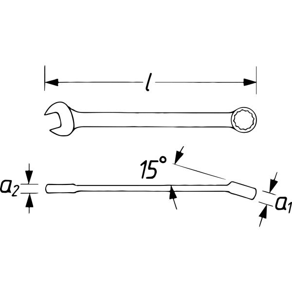 Vigor 24mm 12 Point Combination Spanner V4473N-24