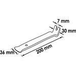 Vigor Release Lever and Clip Release Wide Angled on One Side V1371-1