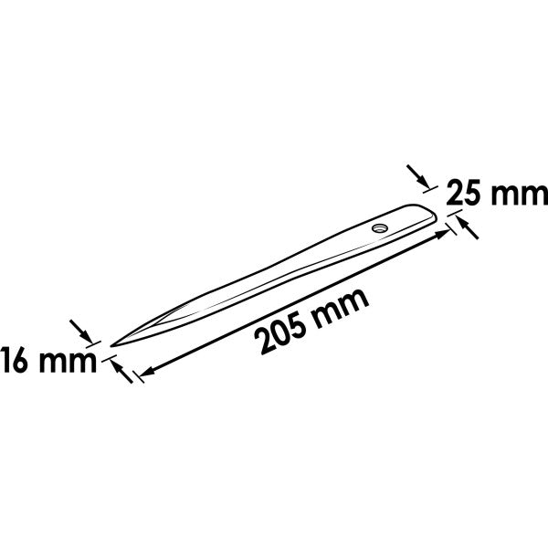Vigor Release Lever pointed and Blunt on Both Sides V1371-2