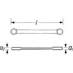 Vigor Double Ratcheting Box-End Wrench V2705 Outside 12-point Profile 10 x 13 · 17 x 19