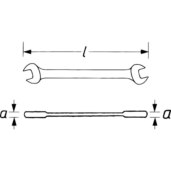 Vigor Double Open-End Spanner 6 x 7mm