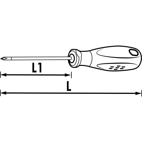 Vigor Screwdriver With Impact Cap 2.0 x 12 V5044 2 x 12mm