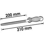 Vigor Three Square File V1788 310mm