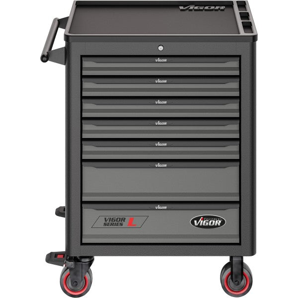 Vigor 248 Piece Tool Trolley Series L with Assortment V4219