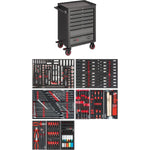 Vigor 376 Pieces Tool trolley Series L with assortment V1901/376