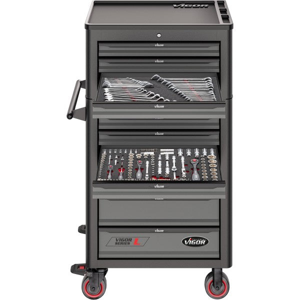 Vigor Tool Trolley Series L with Tool Chest - Empty V1970