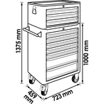 Vigor Tool Trolley Series L with Tool Chest - Empty V1970