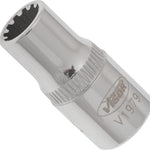 Vigor 1/4in Drive 6mm Socket with Multi-Purpose Profile V1979